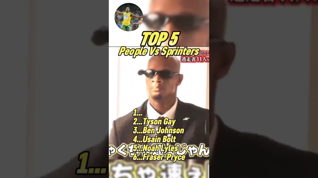 Top 5 Sprinting Legends Vs Average People Moments!