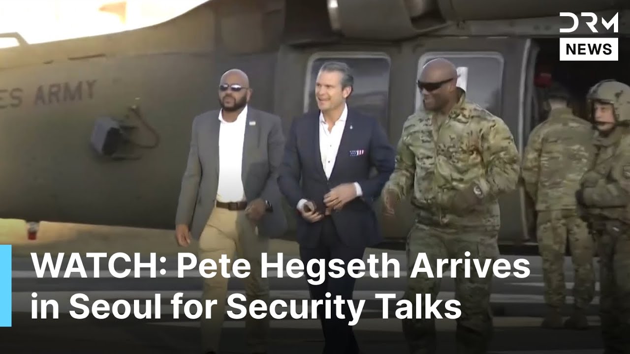 U.S. Defense Chief Pete Hegseth Arrives in Seoul for Security Talks With South Korean Leaders | AC1B
