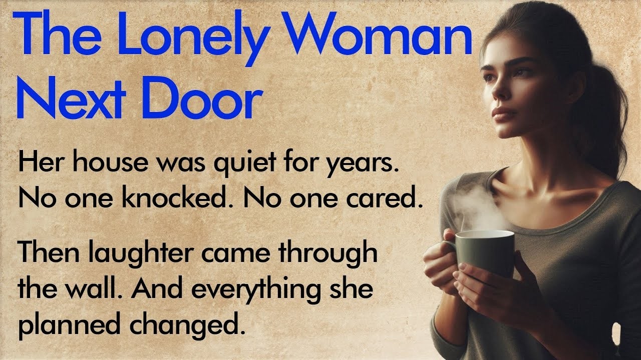 The Lonely Woman Next Door ✅ Emotional English Story for Beginners A1–A2 Level ✅