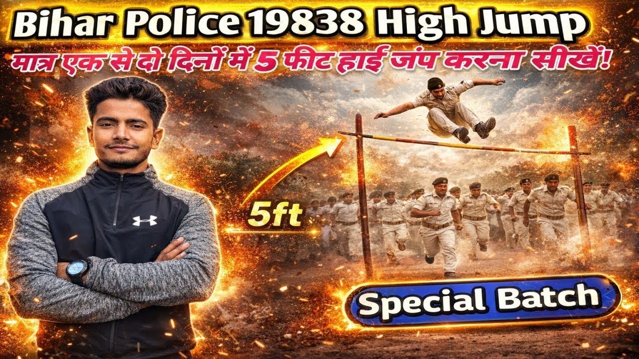बिहार पुलिस 5 फीट हाई जम्प सीखे आसानी से  #biharpolice #biharhomegaurd #biharchowkidar