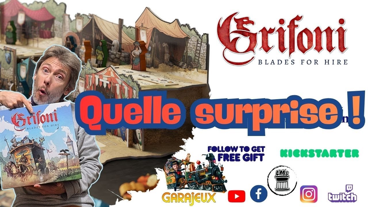 🎥 GRIFONI  Kickstarter– La bonne surprise  | Présentation complète + partie en avant-première