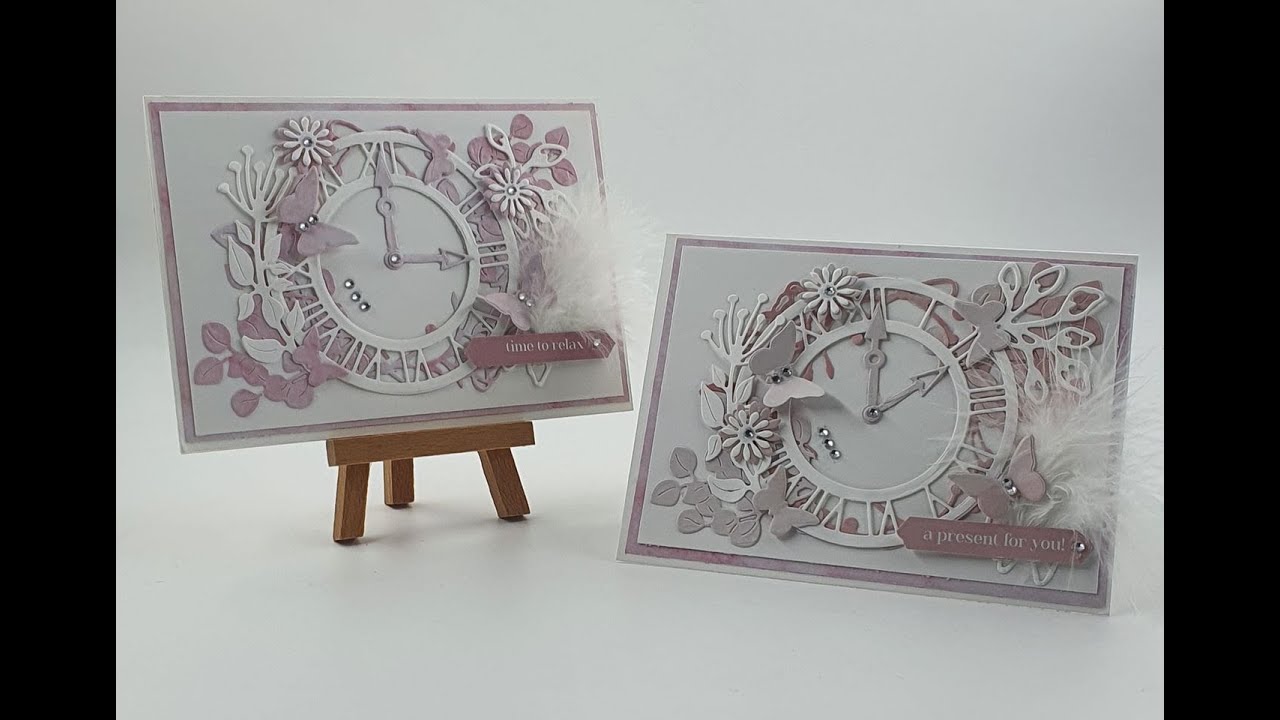 Grußkarte -Time-Uhr