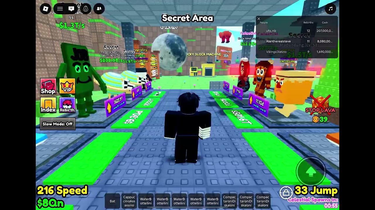 Playing survive lavador brainrots 