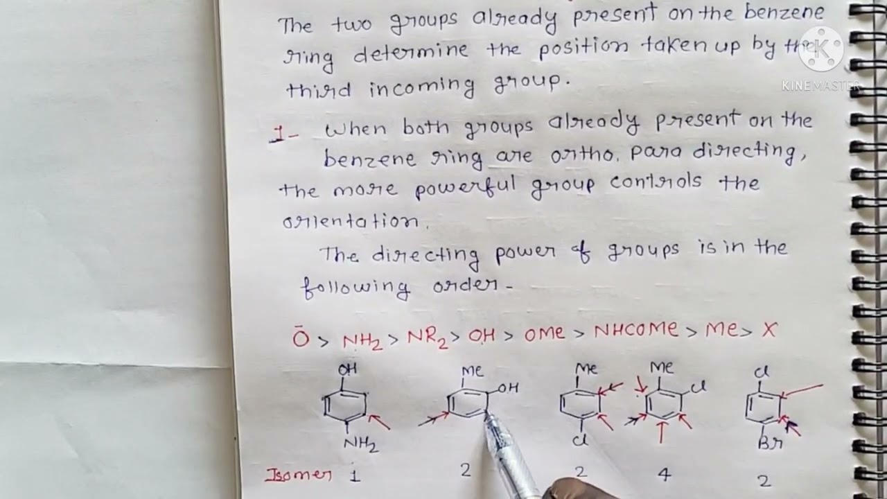Introduction of third group in benzene ring