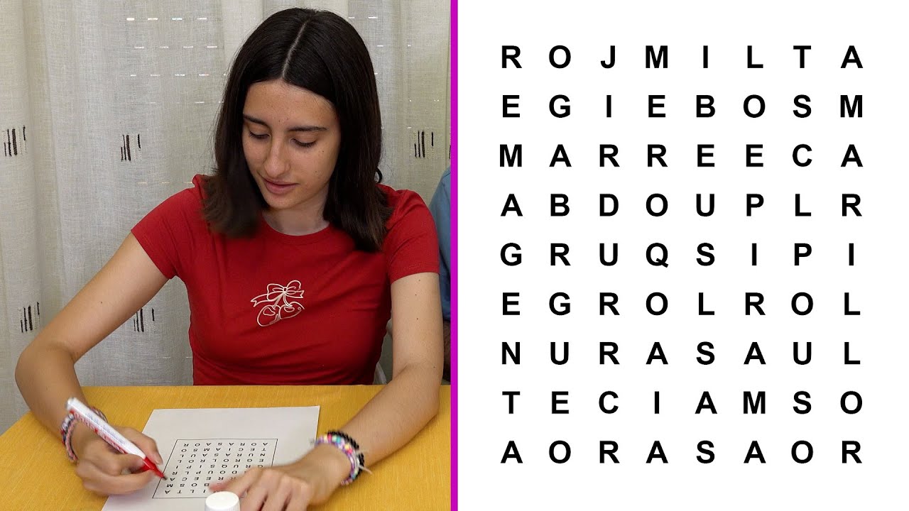 Aby hace una sopa de letras ¿puedes tú resolverla más rápido?