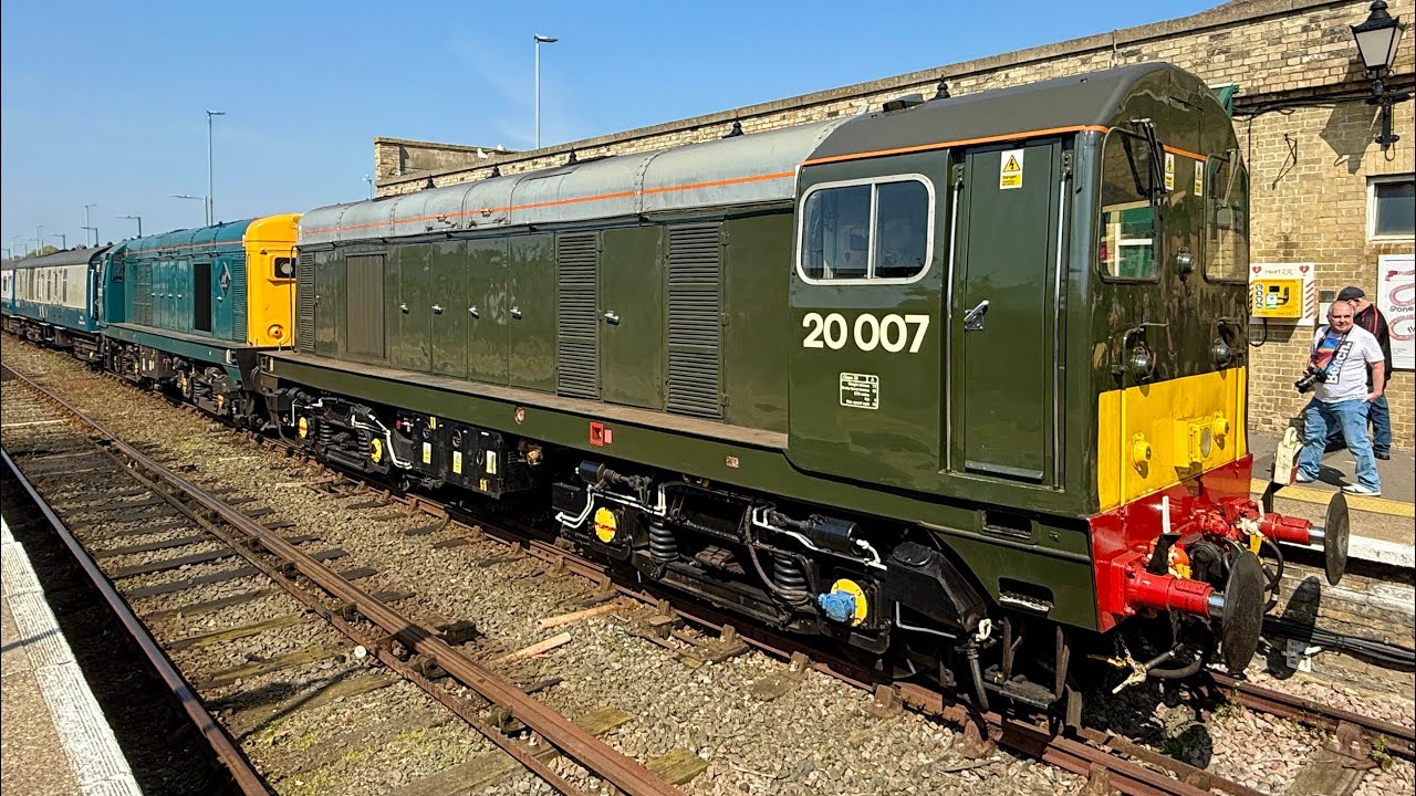 UK RAILTOURS East Anglian Freighter 27/4/25 with 20007, 20205 & 37403