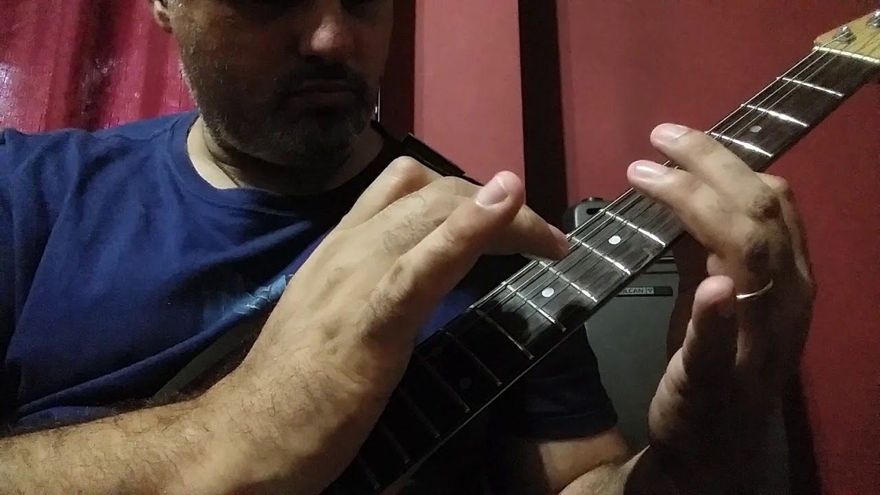 Lick al estilo Van Halen Tapping con escala pentatonica menor