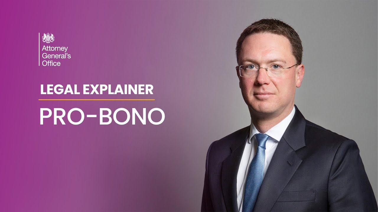 Solicitor General Robert Court's Legal Explainer on Pro-Bono