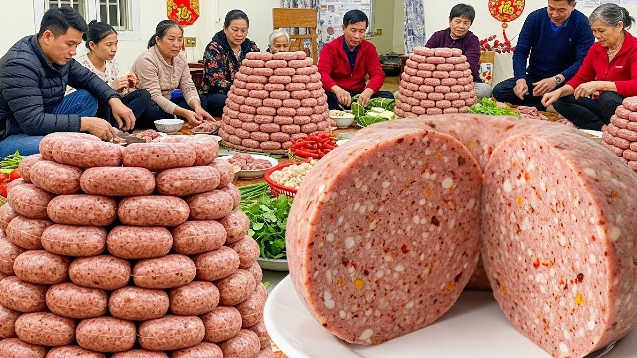 베트남 발효 소시지 넴추아는 어떻게 만들어질까? 공정을 보면 놀라운 이유
