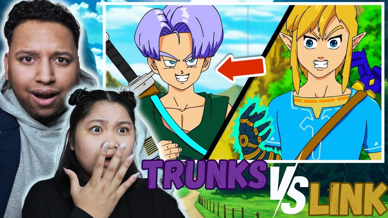 Trunks vs Link - Rap Battle | Couple Reacts