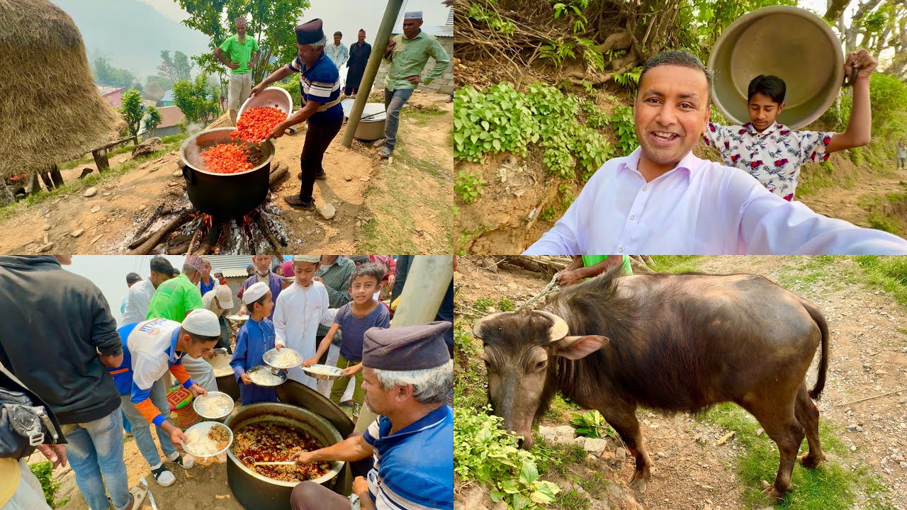 200 KG Buffalo Meat Cooking in Nepal Village | Mubashir Saddique | Village Food Secrets
