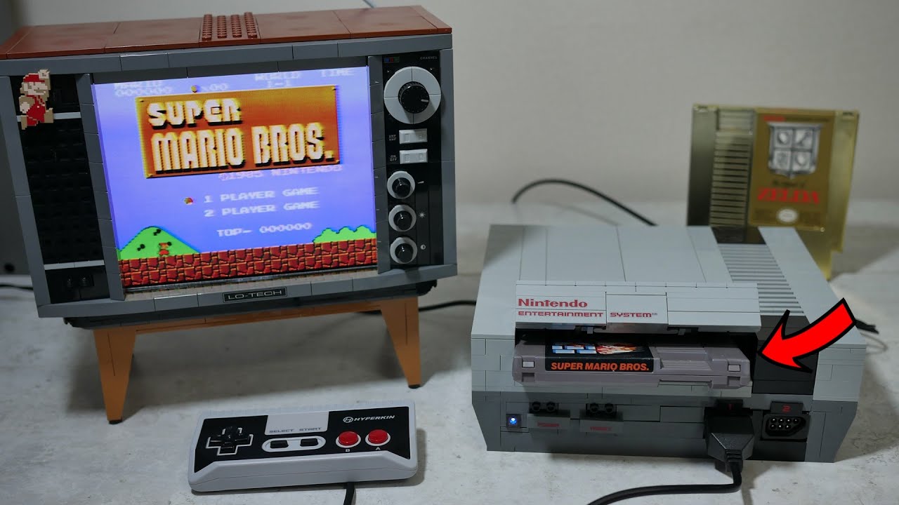 실제 팩으로 작동되는 레고 NES를 만들어 보았습니다. I made a Lego NES that runs on real cartridges.