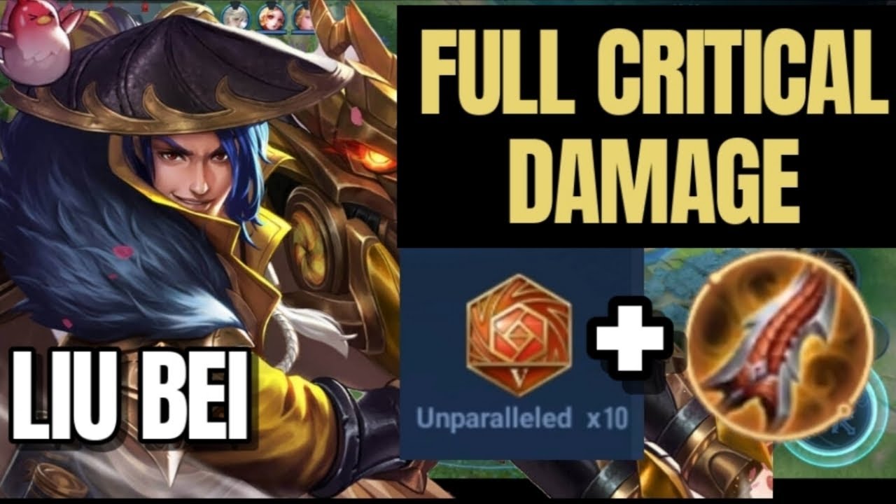 FULL CRITICAL DAMAGE BUILD AND ARCANA SET KAY LIU BEI SA HONOR OF KINGS!! | BUFFED LIU BEI GAMEPLAY
