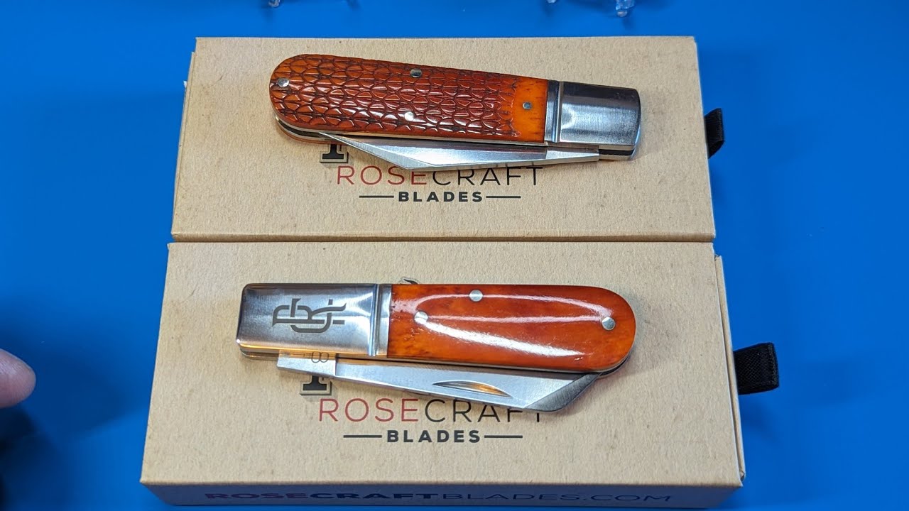 Two new Rosecraft blades.Can they match these two?. first impressions.🌹🌹