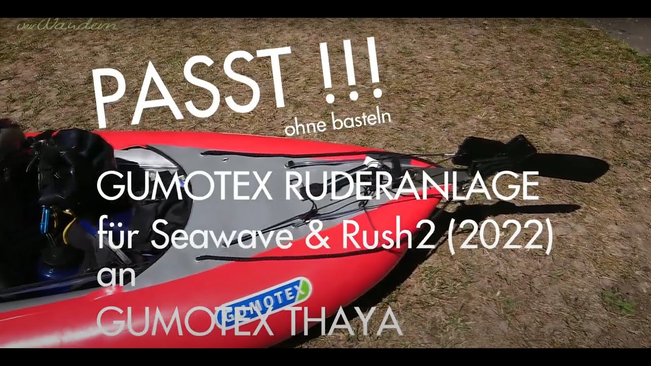 PASST ! Gumotex Steueranlage / Ruderanlage / Steuerruder (2022) an Thaya - Ohne basteln