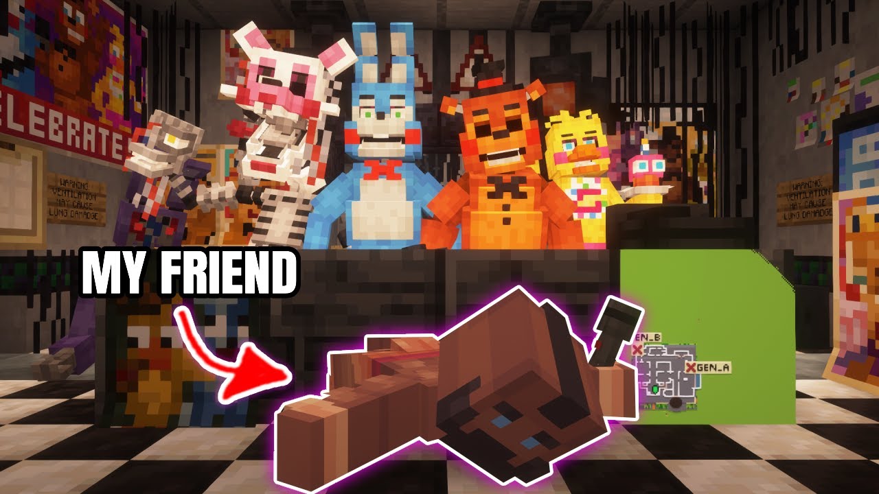 I MADE FNAF 2 IN MINECRAFT TO TERRIFY MY FRIENDS