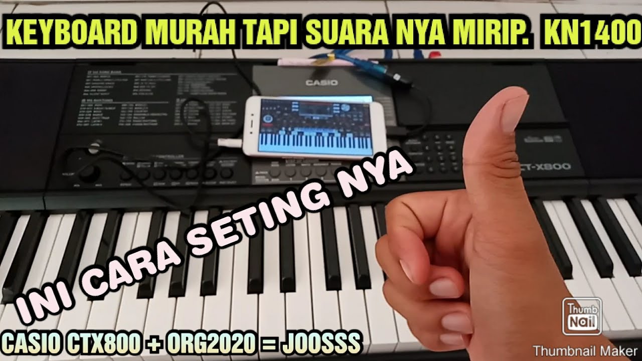 Cara Menghubungkan ORG2020 Di Keyboard Casio CTX800