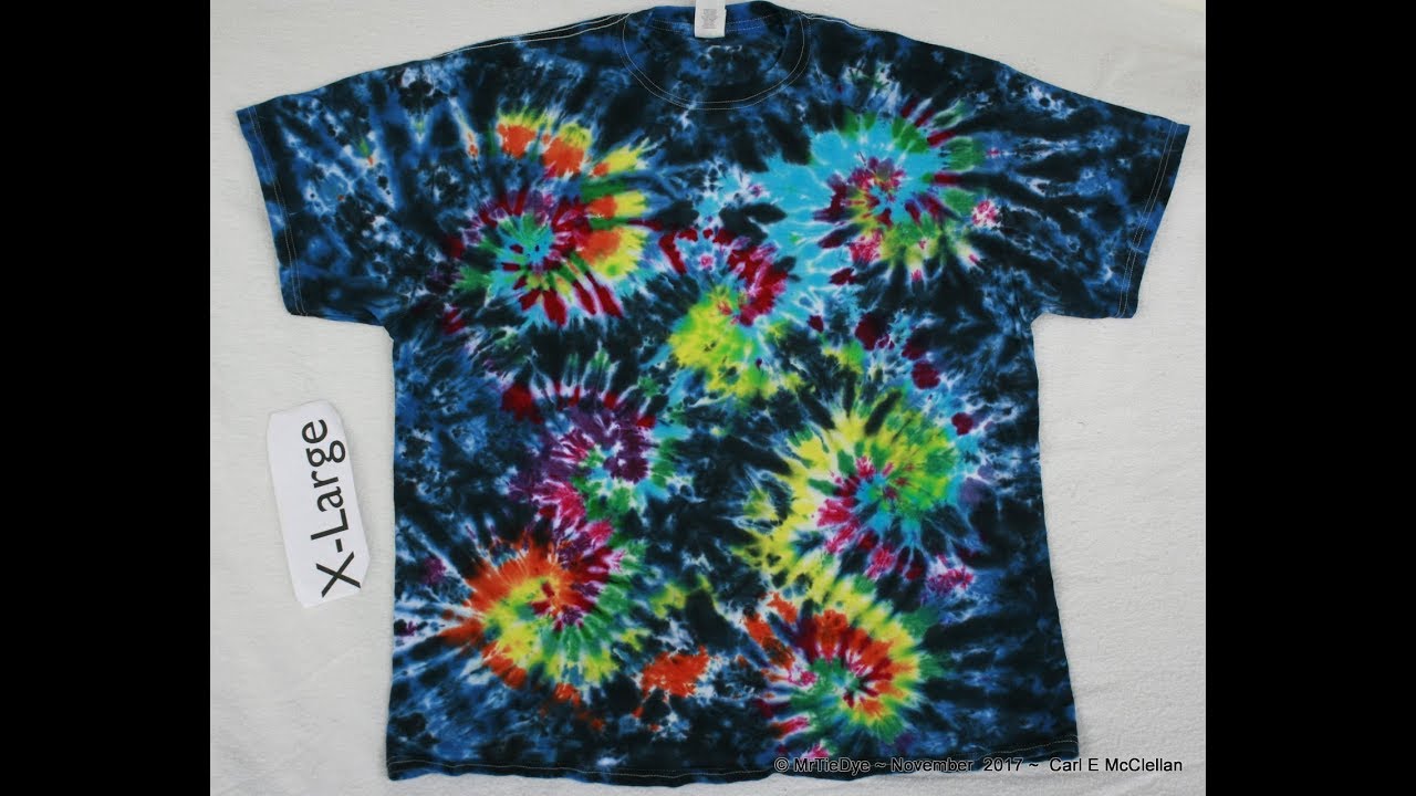 How to Tie-Dye Multiple Spiral pt 2 ~ Dyeing