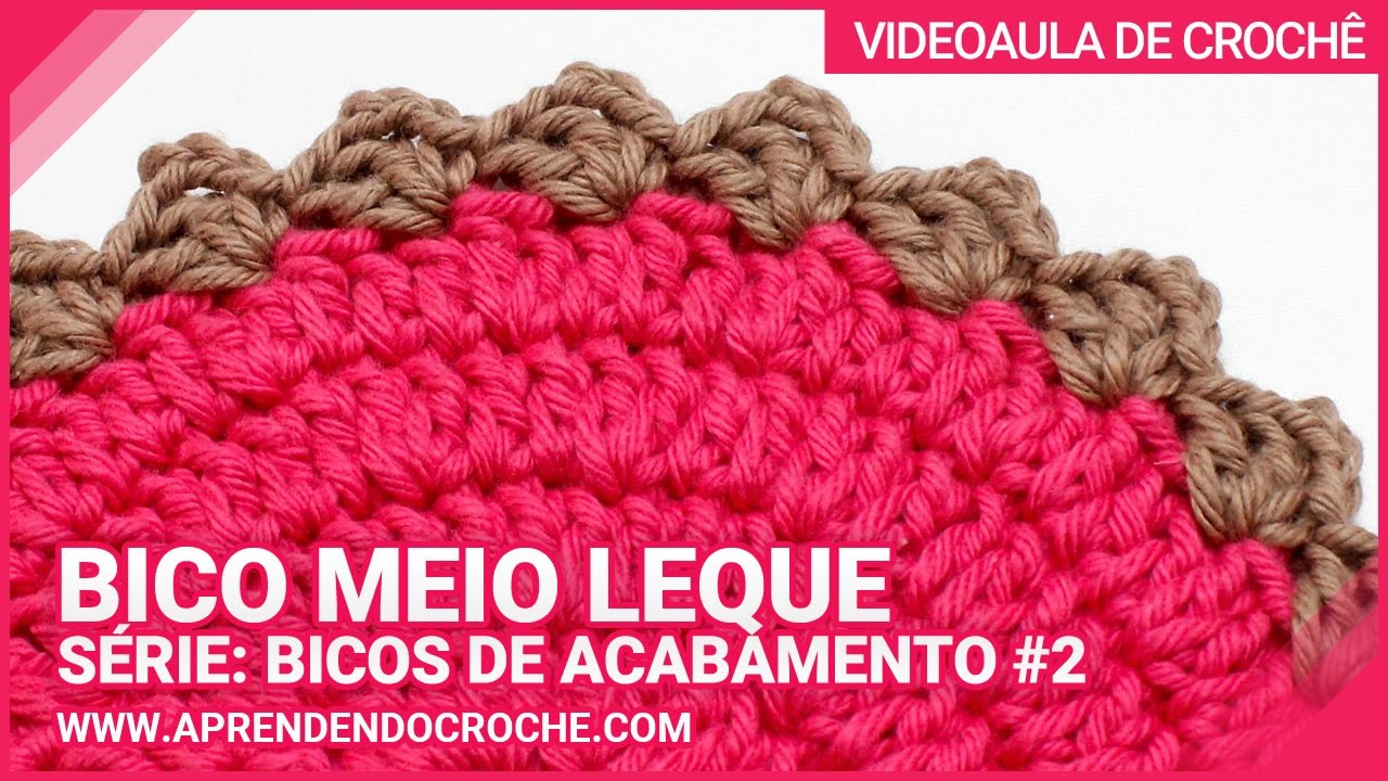 BICO DE CROCHÊ PARA PEÇAS REDONDAS