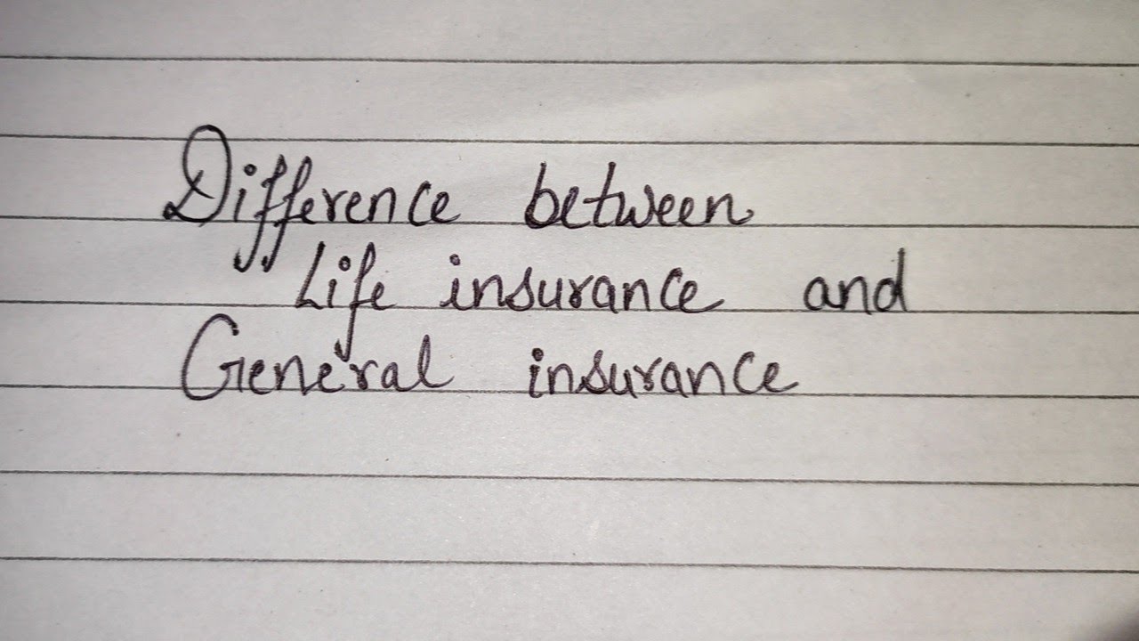 #4 | Difference between life insurance and general insurance | Insurance Legislations , Acts , Laws.