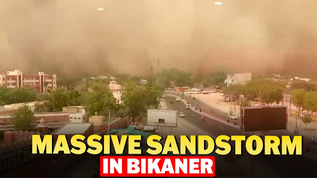 LIVE BREAKING: Massive sandstorm hits Bikaner, Rajasthan | Weather | Climate | Natural Disaster