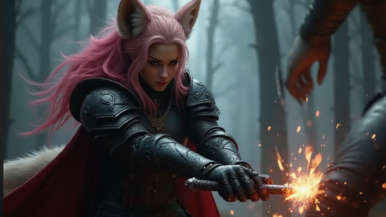 Her Sword Struck His Injured Leg, It Broke, and the Human Laughed in Her Face