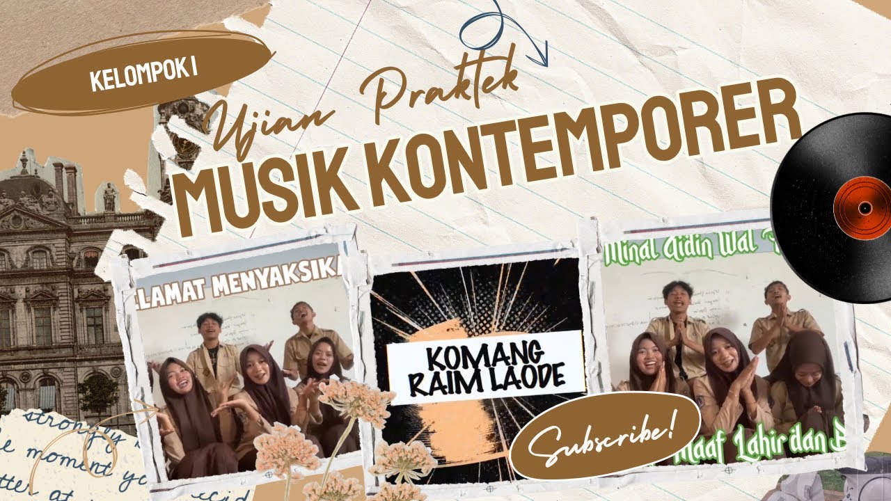 UJIAN PRAKTEK - MENYANYIKAN LAGU POPULER DENGAN DIIRINGI ALAT MUSIK KONTEMPORER