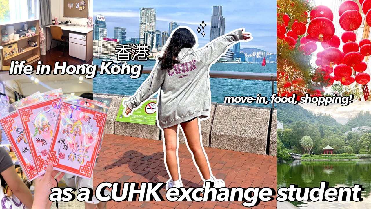 Life in HONG KONG as a CUHK exchange student! | move-in, food, shopping! 💖✨