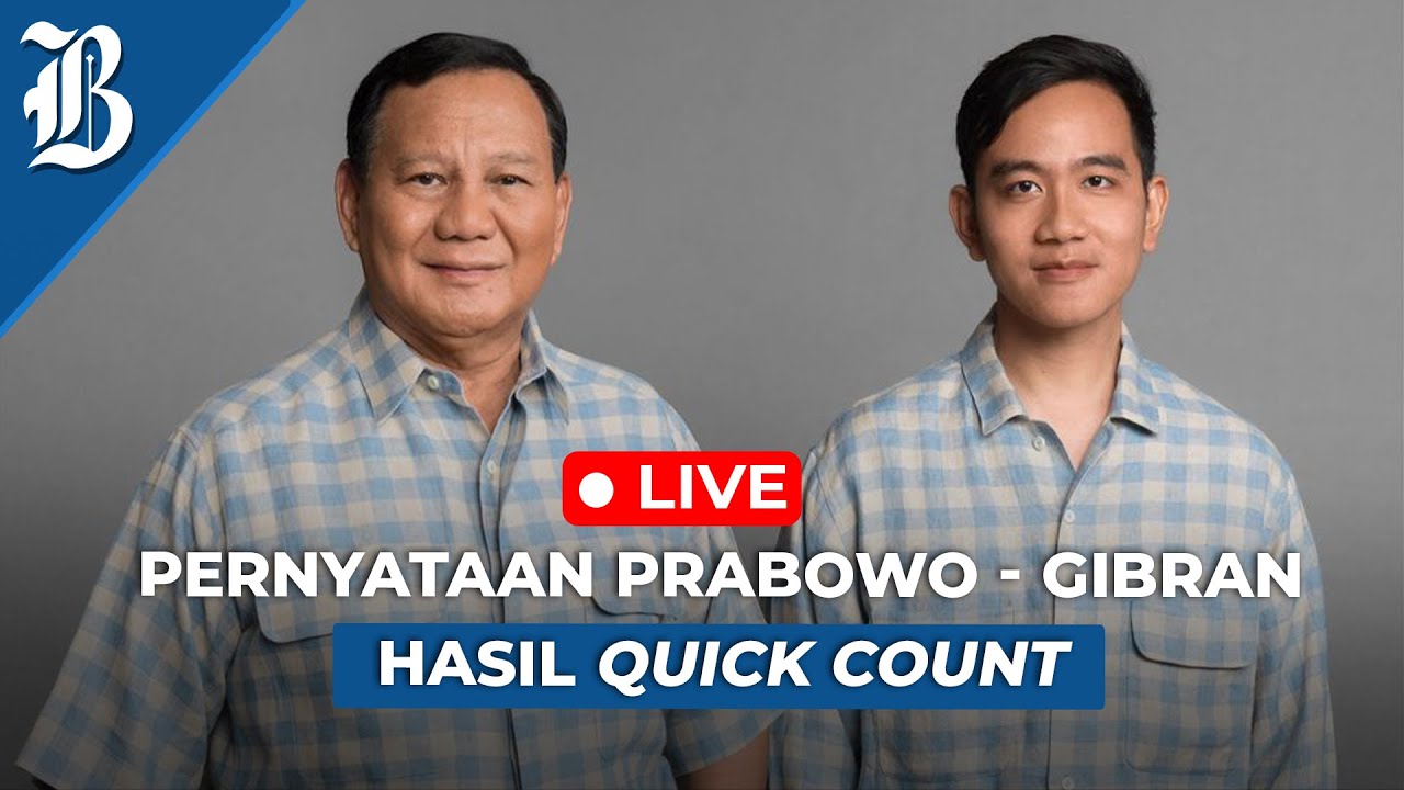 [LIVE EVENT] QUICK COUNT PILPRES 2024 - PERNYATAAN PRABOWO - GIBRAN at ISTORA SENAYAN