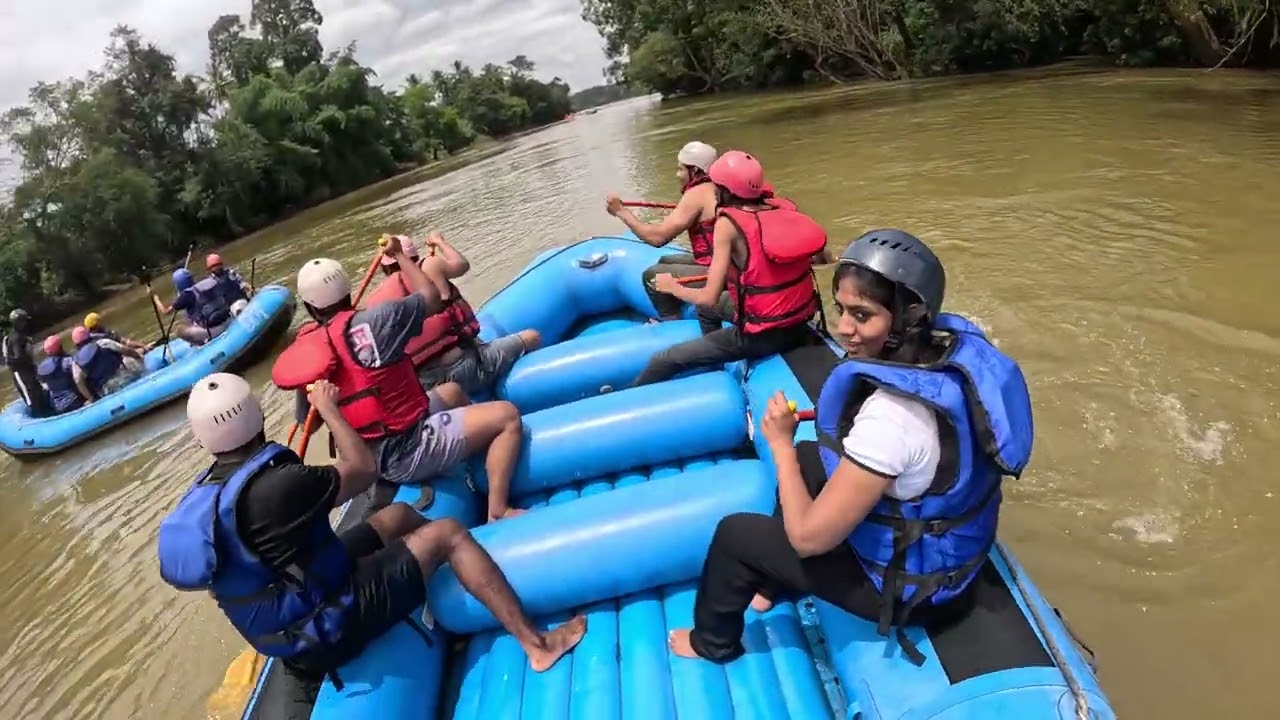 7kms of River Rafting Coorg from dubare elephant camp #rafting 