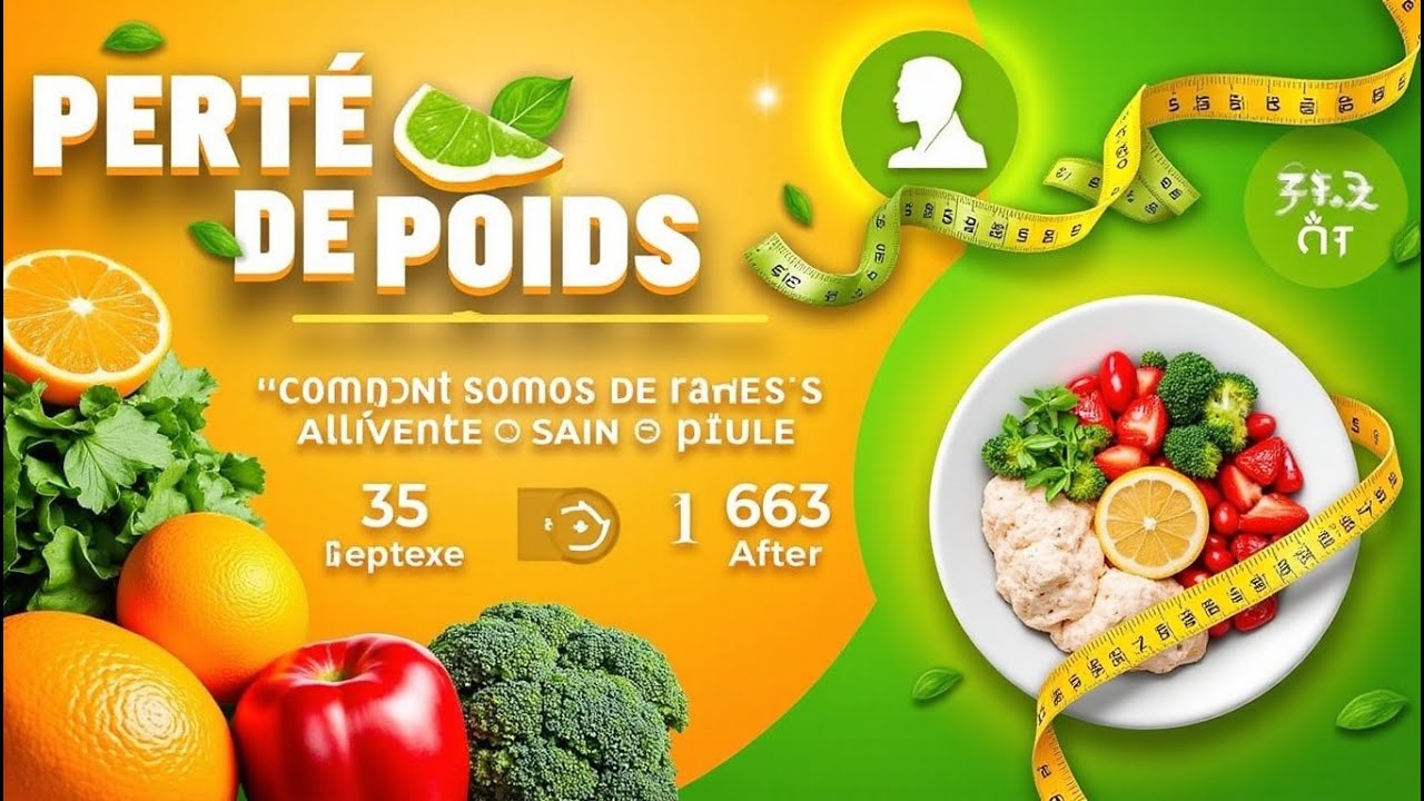 Perte de Poids  Comment Composer un R&eacute;gime Alimentaire Sain et Simple