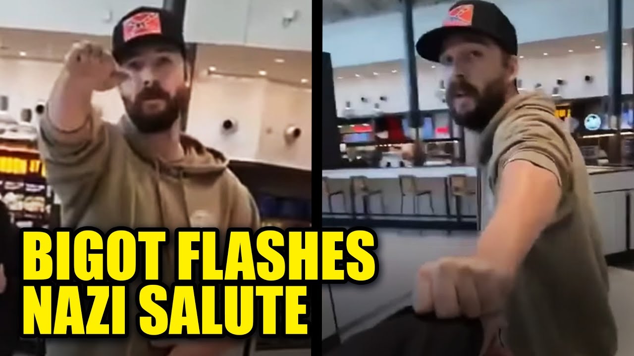 WATCH: Male-Karen Throws Nazi Salute, Assaults Man in Shopping Mall
