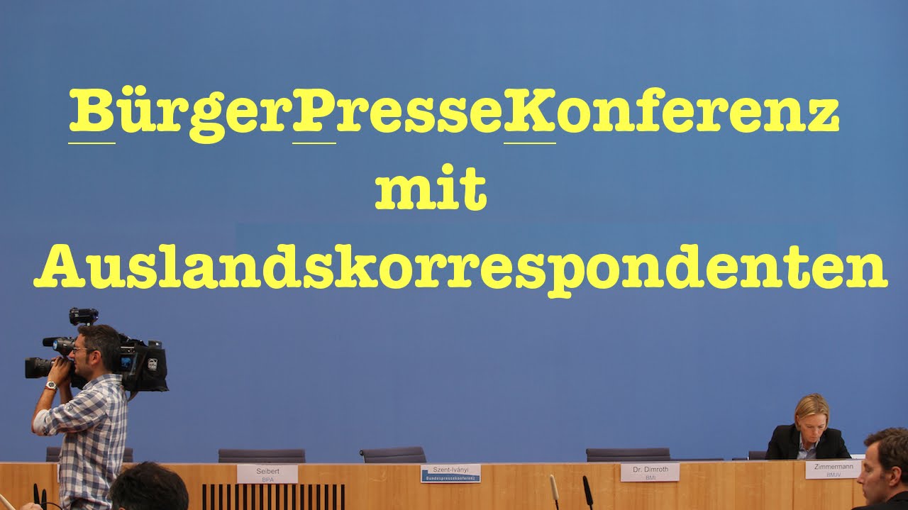 BPK - Tag der offenen T&uuml;r: B&uuml;rgerpressekonferenz mit Auslandskorrespondenten