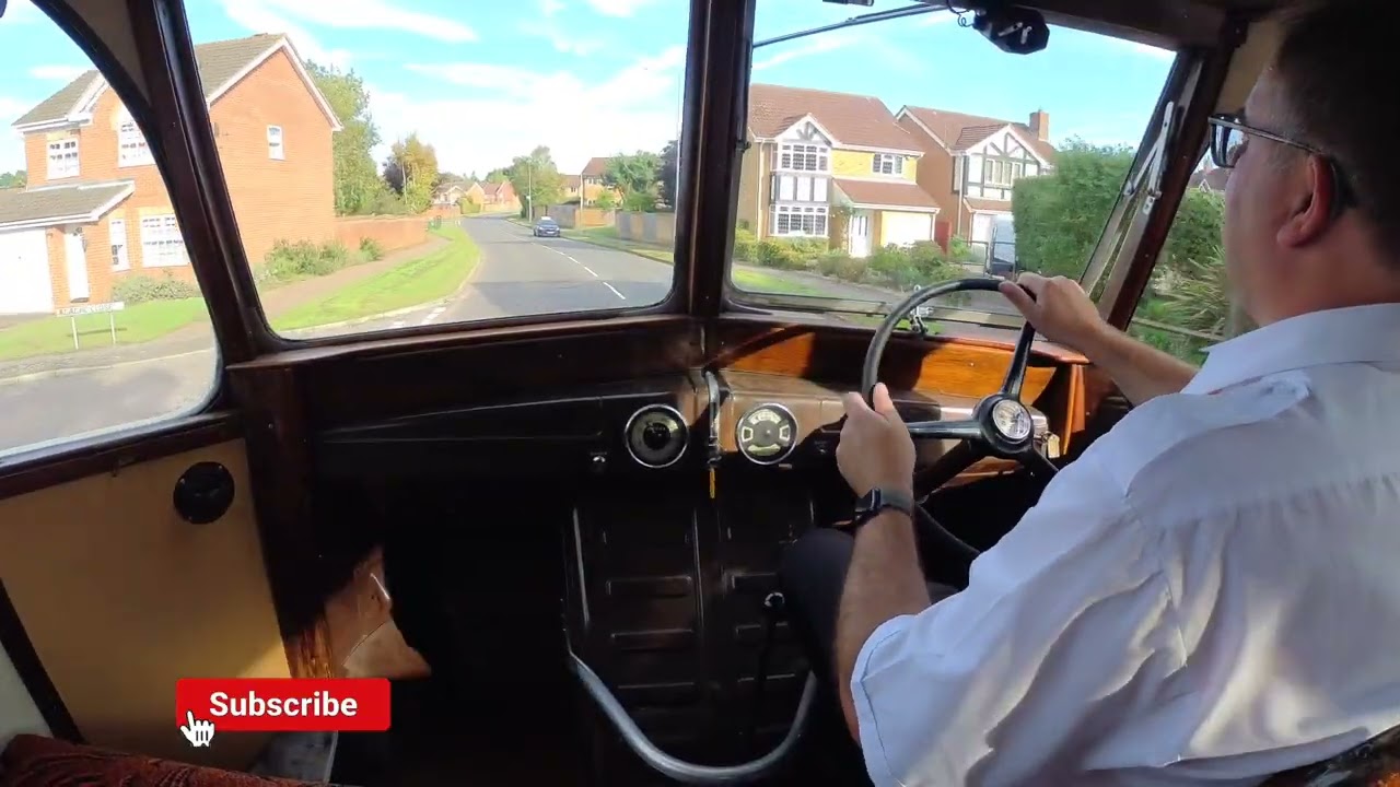 A first test drive trip in PV9371, the ITM Bedford OB/Duple 27-seater coach from 1949.