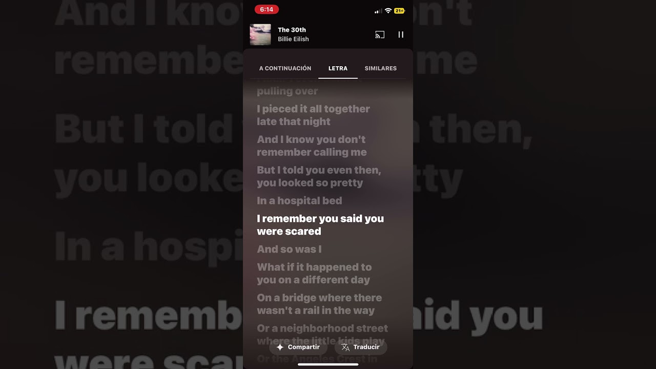 The 30th @BillieEilish  lyrics