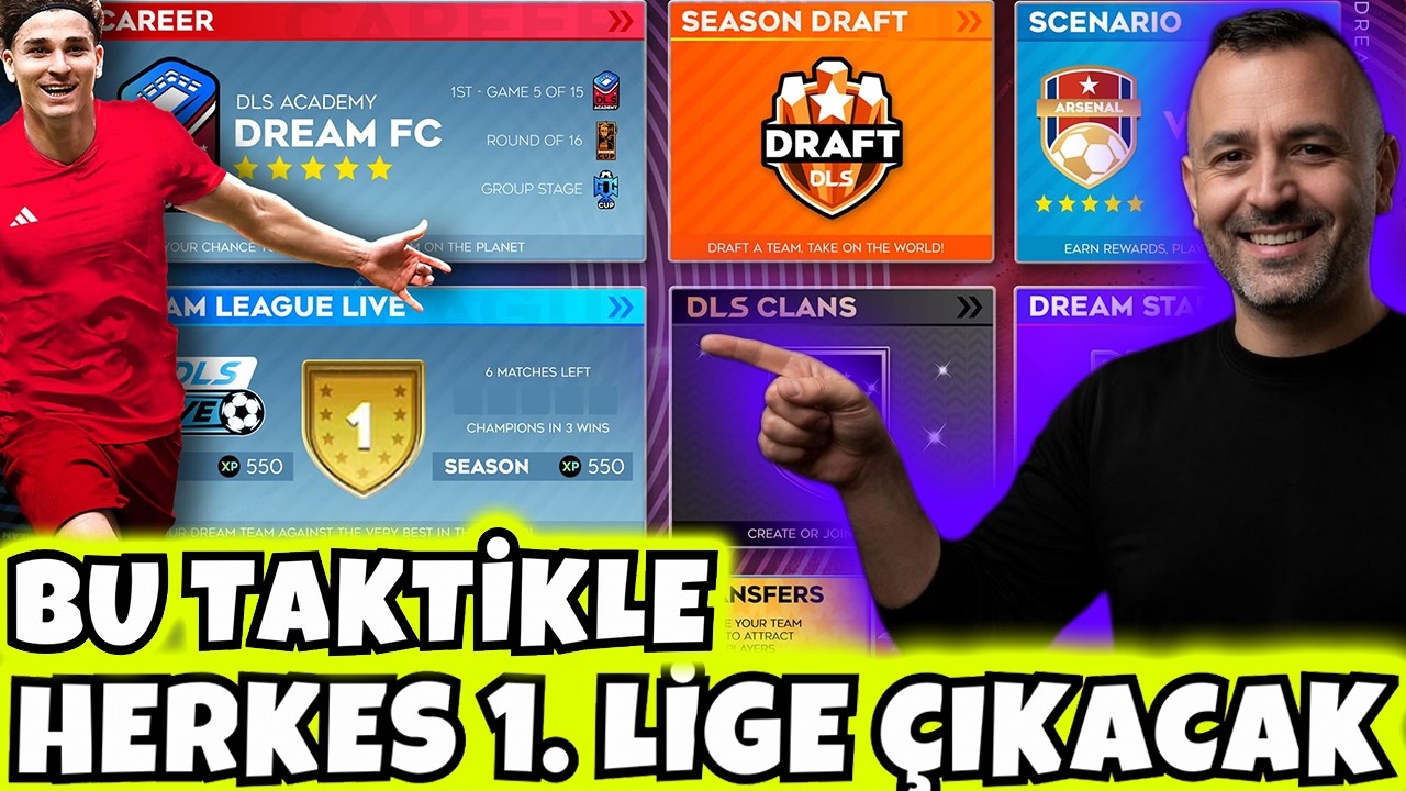 DLS 26 - ONLİNE DA 1. LİGE ÇIKARTACAK EFSANEVİ TAKTİK ! -  DREAM LEAGUE SOCCER 2026