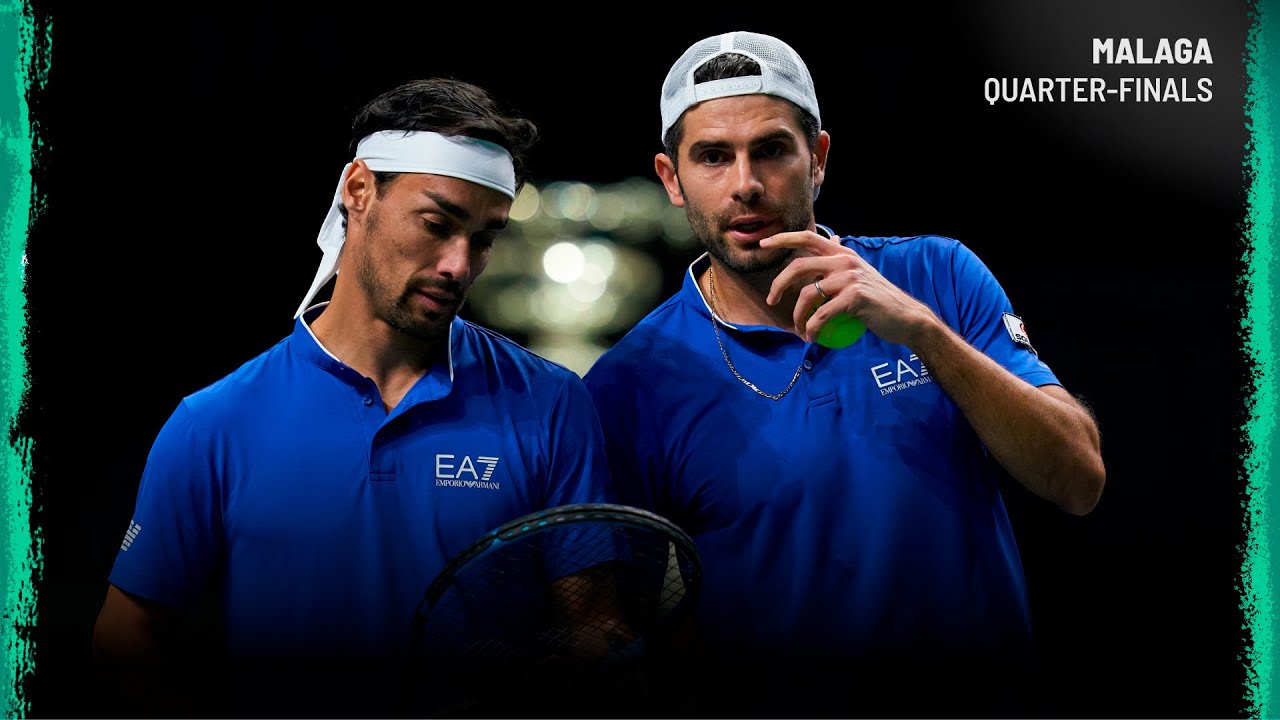 Simone Bolelli & Fabio Fognini v Tommy Paul & Jack Sock | Italy v USA | Davis Cup Final 8 QF
