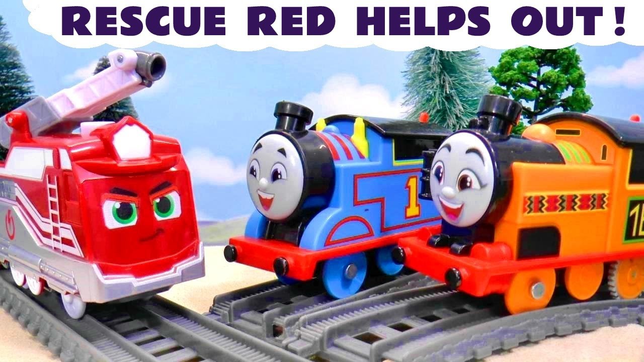 Rescue Red From Mighty Express Helps The Toy Trains From All Engines Go