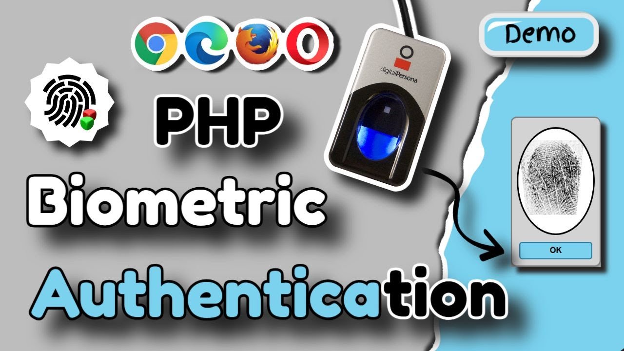 Демонстрация системы биометрической аутентификации по отпечаткам пальцев на базе PHP и MySQL с ис...