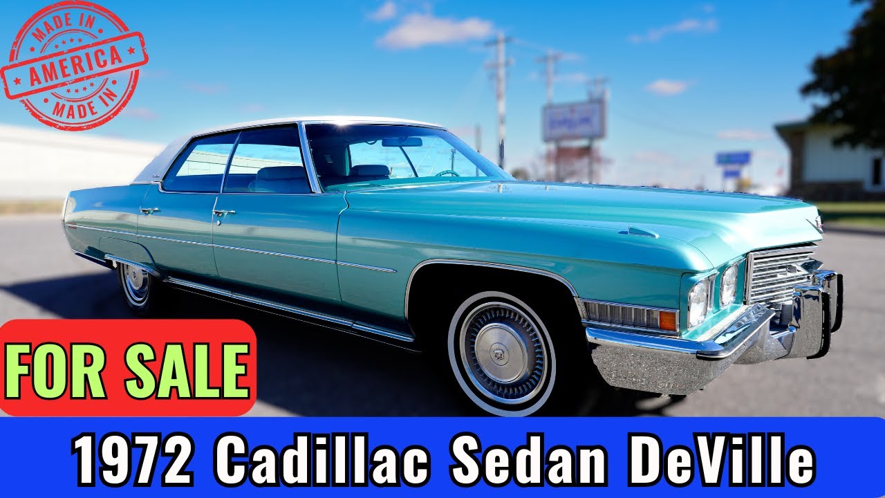 1972 Cadillac Sedan DeVille * FOR SALE *   $9,480  *   #usa #cadillac #classiccars