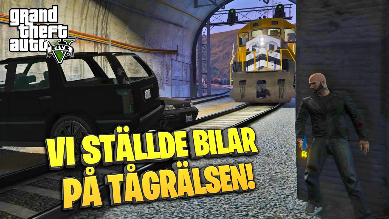VI STÄLLDE BILAR PÅ TÅGRÄLSEN!