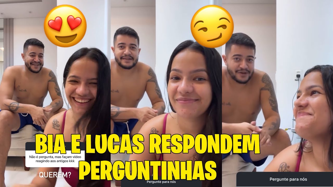BIA CHAGAS E LUCAS RESPONDEM PERGUNTAS 😍🥹