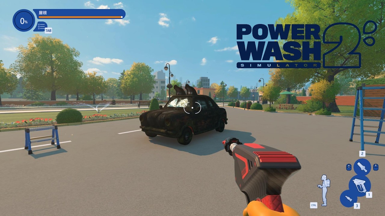 【Power Wash Simulator 2】　【無言動画】  楽しく洗浄　＃１