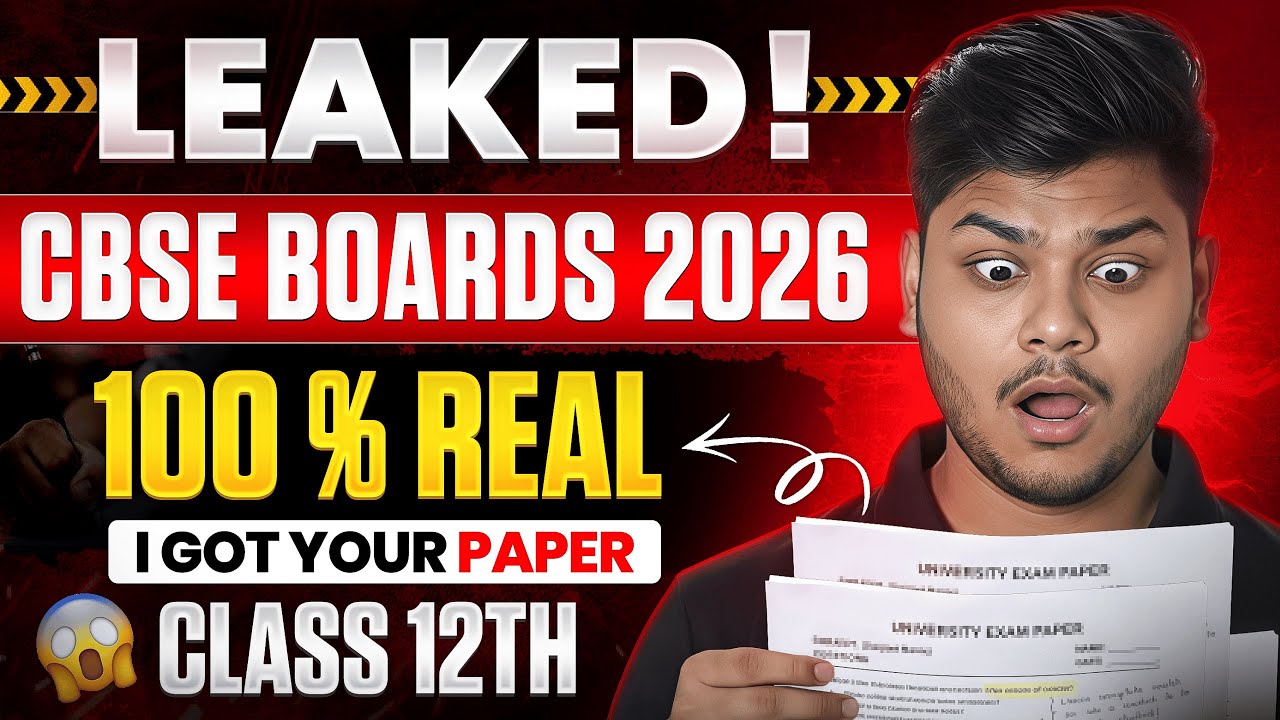 CBSE UPDATE 🚨 Class 12 Paper LEAKED🤯Cbse Boards 2025-26 (Click before deleted)⚠️