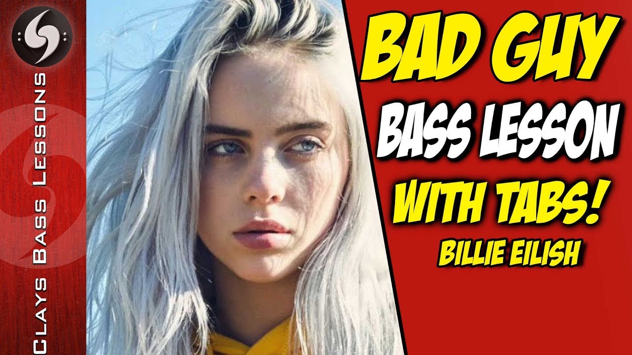 BAD GUY - BASS Lesson with TABS - Billie Eilish