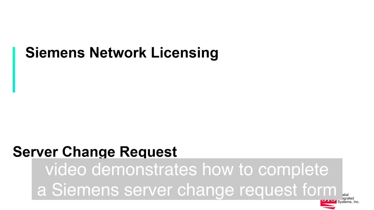 Siemens Server Change Request Form - Follow This Process!
