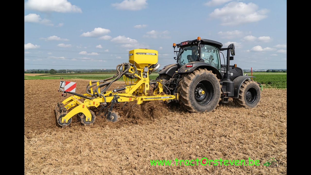 New Holland T7.270 Black Edition & Bednar Fenix FN 3000 L + Alfa 400 zaai-unit -Covagri.be (Riemst)
