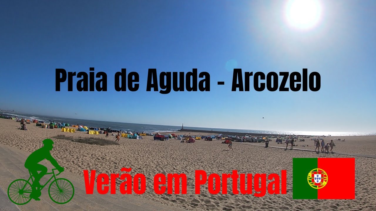 Praia de Aguda - Verão em Portugal