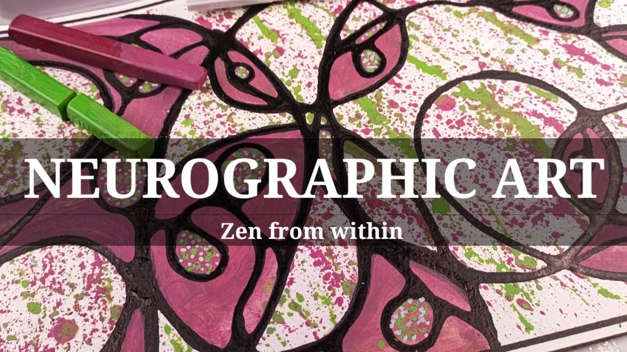 NEUROGRAPHIC ART TUTORIAL using MIXED MEDIA