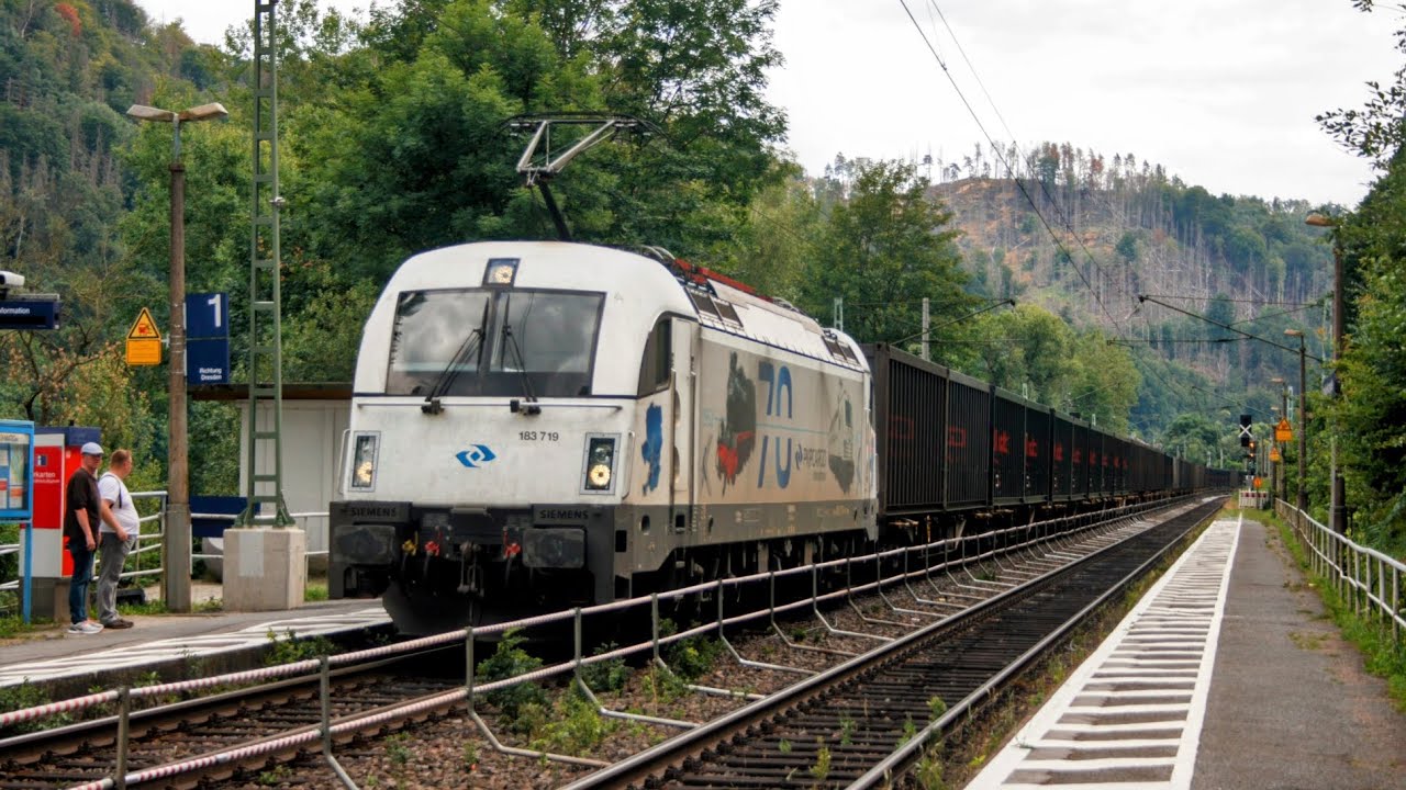 Zugverkehr ins Elbtal im Juli 2023.